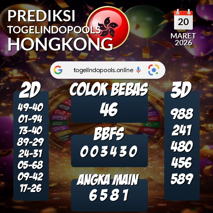 Prediksi togelindopools hongkong: Jumat 20 Maret 2026 Hari Ini (Analisis Data, Manfaat, Risiko, & Tips)