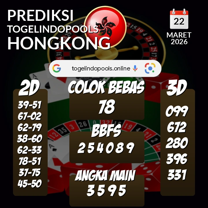Prediksi togelindopools hongkong: Minggu 22 Maret 2026 Hari Ini (Analisis Data, Manfaat, Risiko, & Tips)