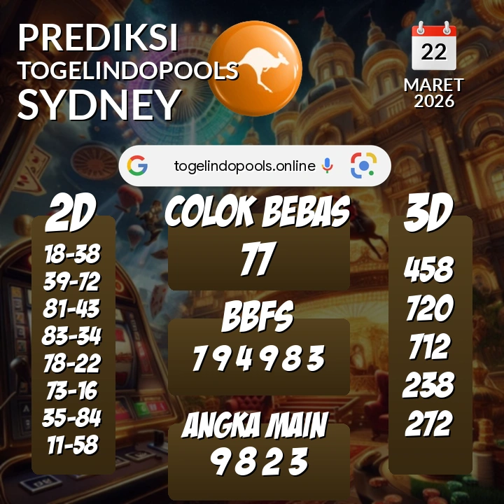 Prediksi togelindopools sydney: Minggu 22 Maret 2026 Hari Ini (Analisis Data, Manfaat, Risiko, & Tips)