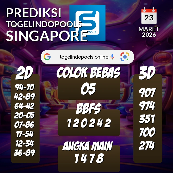 Prediksi togelindopools singapore: Senin 23 Maret 2026 Hari Ini (Analisis Data, Manfaat, Risiko, & Tips)