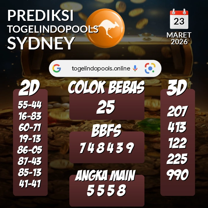 Prediksi togelindopools sydney: Senin 23 Maret 2026 Hari Ini (Analisis Data, Manfaat, Risiko, & Tips)