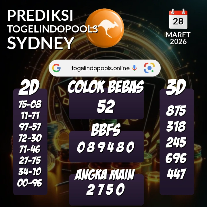 Prediksi togelindopools sydney: Sabtu 28 Maret 2026 Hari Ini (Analisis Data, Manfaat, Risiko, & Tips)