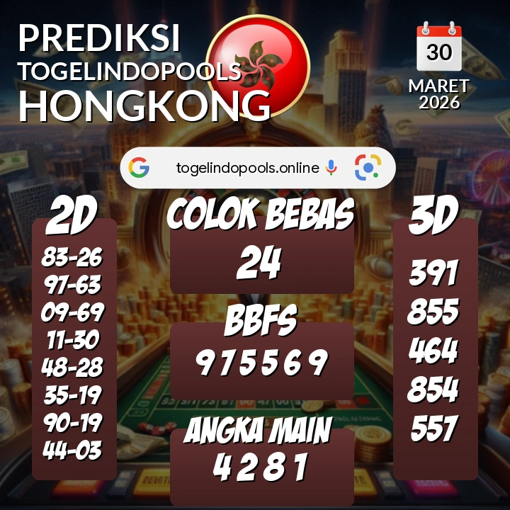 Prediksi togelindopools hongkong: Senin 30 Maret 2026 Hari Ini (Analisis Data, Manfaat, Risiko, & Tips)