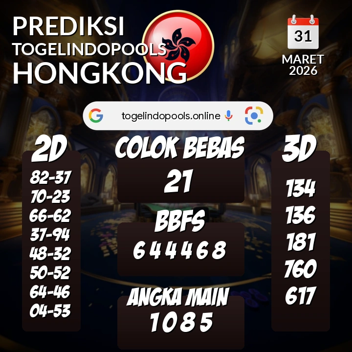 Prediksi togelindopools hongkong: Selasa 31 Maret 2026 Hari Ini (Analisis Data, Manfaat, Risiko, & Tips)