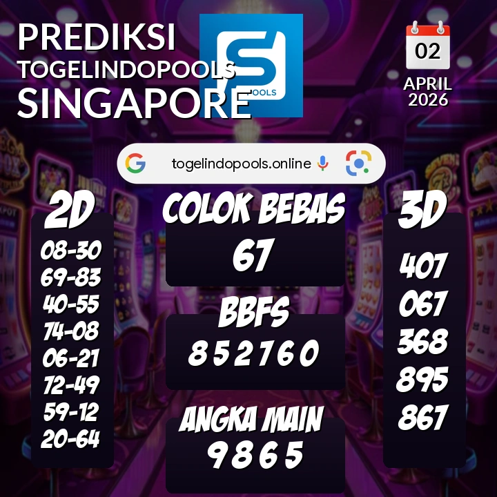 Prediksi togelindopools singapore: Kamis 02 April 2026 Hari Ini (Analisis Data, Manfaat, Risiko, & Tips)