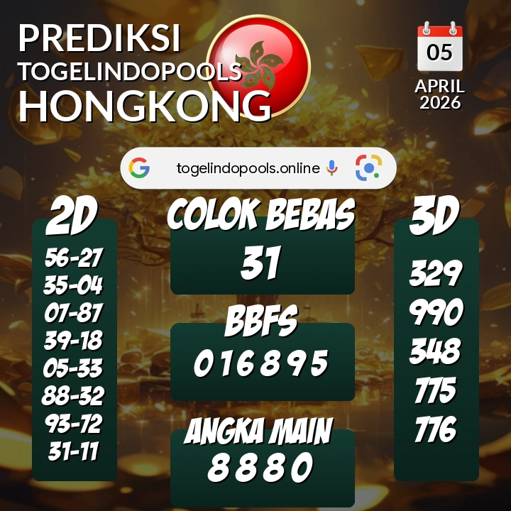 Prediksi togelindopools hongkong: Minggu 05 April 2026 Hari Ini (Analisis Data, Manfaat, Risiko, & Tips)