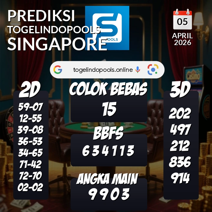 Prediksi togelindopools singapore: Minggu 05 April 2026 Hari Ini (Analisis Data, Manfaat, Risiko, & Tips)