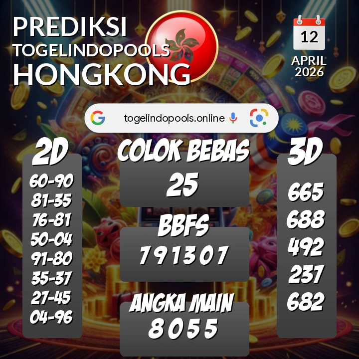 Prediksi togelindopools hongkong: Minggu 12 April 2026 Hari Ini (Analisis Data, Manfaat, Risiko, & Tips)