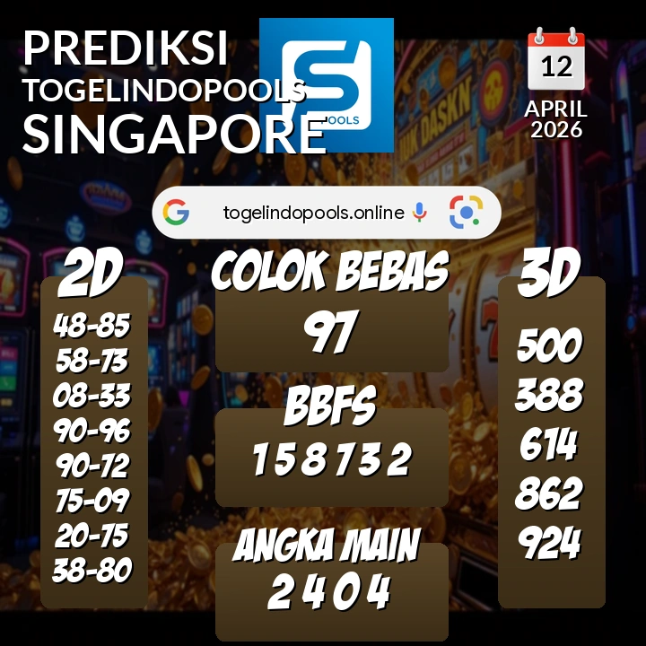 Prediksi togelindopools singapore: Minggu 12 April 2026 Hari Ini (Analisis Data, Manfaat, Risiko, & Tips)