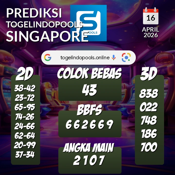 Prediksi togelindopools singapore: Kamis 16 April 2026 Hari Ini (Analisis Data, Manfaat, Risiko, & Tips)